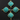 Green Turquoise Faceted Cushion Connector, (BZC7511) - Beadspoint