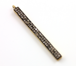 Pave Diamond Bar Pendant, (DCH/CR144) - Beadspoint