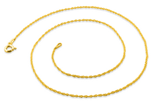 Gold Plated Finished Rope Chain, (VER-030R) - Beadspoint