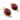 Dyed Red Ruby Bezel Faceted Oval Connector,(BZCT7302) - Beadspoint