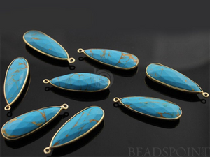 Turquoise Pear Drop Bezel, (BZC7123) - Beadspoint
