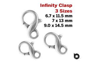 Sterling Silver Infinity Clasp, (SS/869)