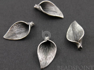 Sterling Silver Leaf Component Finding, (SS/686/19X15) - Beadspoint