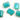 Aqua Chalcedony Faceted Rectangle Bezel, (BZC8001/Aqua) - Beadspoint