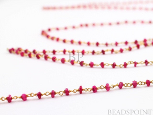 Ruby Wire Wire Wrapped Rosary,RS-RUB-102 - Beadspoint