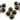 Black Onyx, 1.3'' Long Faceted Bezel, (BZC8088) - Beadspoint