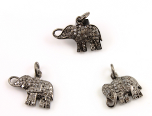 Pave Diamond Elephant Pendant, (DCH-91) - Beadspoint