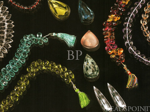 Pave Diamond Tanzanite Teardrop Charm, (DCH-106) - Beadspoint