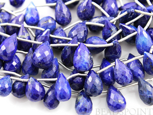 Blue Lapis Lazuli,Medium Faceted Tear Drops, (LAP7x12TEAR) - Beadspoint