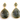 Labradorite Faceted Earrings Bezel Component,1 Pair, (EARR/LAB/01) - Beadspoint