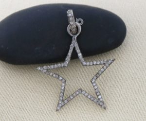 Pave Diamond Star Pendant, (DPS-082) - Beadspoint