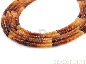 African Hassonite Garnet Faceted Rondelles,  (HSGR6Frndl) - Beadspoint