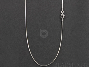 Sterling Silver Finished Snake  Neck Chain,(SNK025DCRH-20) - Beadspoint