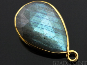 Labradorite Faceted Bezel Pear, (LBZC003) - Beadspoint