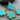 Turquoise Howlite Electroplated Cross Charm, (BZC-10005) - Beadspoint