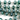 Green Onyx Mystic finish Faceted Roundels, (GNXM/FRNDL/10) - Beadspoint
