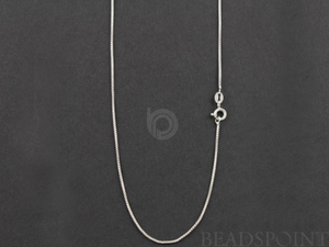 Sterling Silver Finished Box Neck Chain,(BOX019-20) - Beadspoint