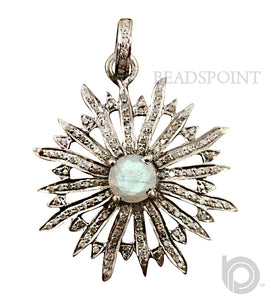 Pave Diamond Star Pendant -- DP-0726 - Beadspoint