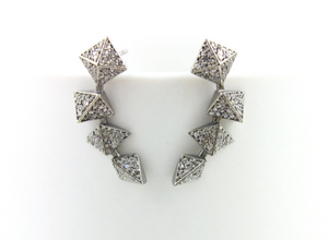 Pave Diamond Earring, (Earr-061) - Beadspoint