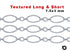 Sterling Silver Textured Pattern Long & Short Cable Chain, 7.5x3 mm, (SS-072)