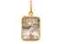Sterling Silver Handcrafted Golden Rutile Gemstone Pendant, (SP-5622)