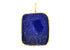 Sterling Silver Handcrafted Lapis Rosecut Pendant, (SP-5630)