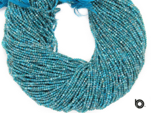 Apatite Roundel Micro Faceted Rondelle Beads, (APAT-2RNDL) - Beadspoint