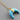 Turquoise Crescent Moon Electroplated Horn Pendant, (BZC-9062) - Beadspoint