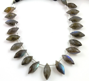 Labradorite Faceted Marquise, (LAB/MRQ/10x24) - Beadspoint