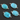 Turquoise Faceted Oval Connector, (BZCT8104) - Beadspoint