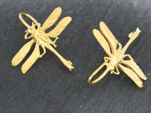 Sterling Silver Dragonfly Hook Earrings,  (STD-113) - Beadspoint
