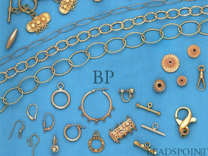 Chrysoprase roundel rosary w/bezel station (BC-CHR-09) - Beadspoint