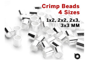 Sterling Silver Crimp Bead, (SS/752)