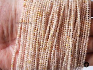 Golden Rutile Micro Faceted Rondelle Beads, (GRUTL-2.5FRNDL) - Beadspoint