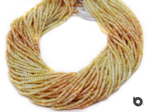 Yellow Opal Micro Faceted Rondelle Beads, (YOPAL-2.5FRNDL) - Beadspoint
