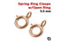 14K Rose Gold Filled Spring Ring Clasps Closed Ring Attached, 5.5 mm, 10 Pcs, (RG/450)