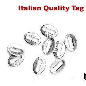 Sterling Silver Italian Quality Tag,  (SS/504)