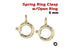 14K Gold Filled Spring Ring Clasp, 5 Pcs, 6 mm, (GF/450/6O)
