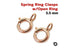 14K Rose Gold Filled Spring Ring Clasps, 10 Pcs, 5.5 mm, (RG/450/5.5)