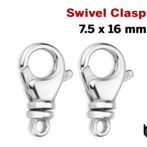 Sterling Silver Swivel Clasp, (SS/870)