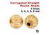 Gold Filled Corrugated  Round Beads, 5 Sizes (GF/560)