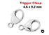 Sterling Silver Trigger Clasp, 5 PCS (SS/855)