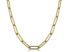 14K Solid Yellow Gold Paperclip Chain Necklace, (14k-2903F(3))