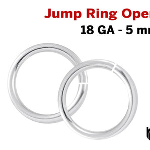 Sterling Silver 18 GA Open Jump Ring,10 PCS (SS/JR18/5)