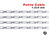 Sterling Silver Petite Recangular Cable Chain, 1.2x4 mm, (SS-163)