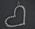 Sterling Silver  handmade Large Dotted Heart Pendant, (AF-184)