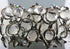 Rock Crystal Faceted Bezel Chain, (BC-CRY-136)