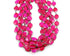 Fuschia Chalcedony Oval Faceted Bezel Chain, (BC-FCL-28)