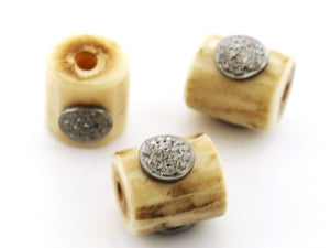 Pave Diamond Antler Beads, (DB-76) - Beadspoint