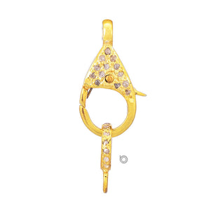 Pave Diamond Lobster Clasp, (DC-04)